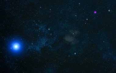 Renkli yıldızlı gece gökyüzü uzay arka plan