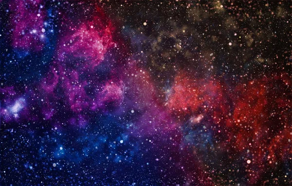 Colorido Starry Night Sky Outer Space fundo — Fotografia de Stock