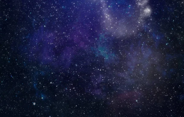 Estrelas de um planeta e galáxia em um espaço livre. — Fotografia de Stock