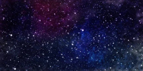 Stars and galaxies in outer space showing the beauty of space exploration. — Stock Photo, Image