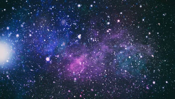 Stjärnor och galaxer i yttre rymden som visar skönheten i utforskning av rymden. — Stockfoto