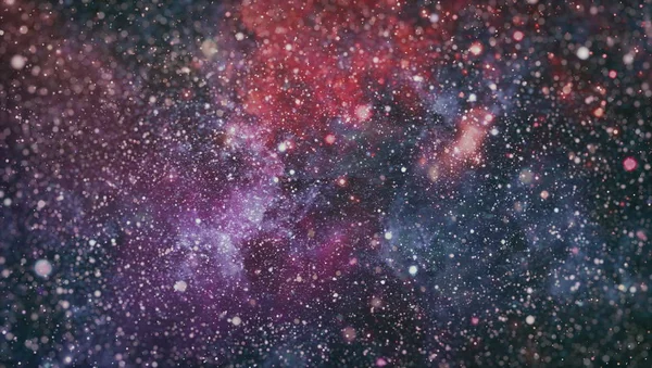Темне нічне небо повне зірок. Туманність в космосі . — стокове фото