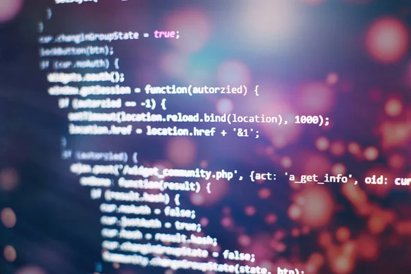 Web sitesi programlama kodu. Bu bir iş. Yazılım geliştirme. İnternet güvenlik korsanı önlemesi. — Stok fotoğraf