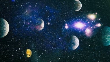 alan birçok ışık yılı uzakta dünya. Nasa tarafından döşenmiş bu görüntü unsurları