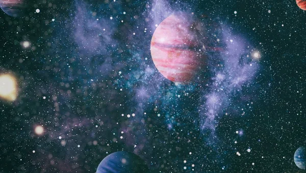 Álomvilág galaxis. Mélyűr. Sci-fi fantázia nagy felbontású ideális tapéta. Elemei ezt a képet által nyújtott Nasa. — Stock Fotó