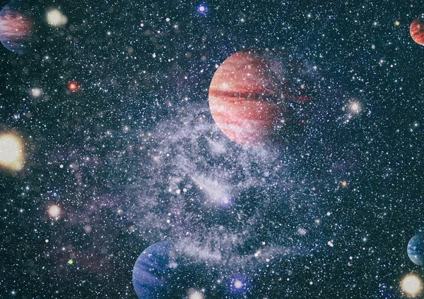 Sfondo dell'universo. Ammasso stellare e nebulosa - Una nuvola nello spazio. Galassia astratta astronomica. Elementi di questa immagine forniti dalla NASA . — Foto Stock
