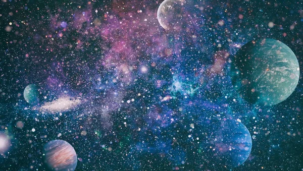 High Definition Star veld, kleurrijke nachtelijke hemel ruimte. Nevel en melkwegstelsels in de ruimte. Achtergrond van het astronomie concept. Elementen van deze afbeelding ingericht door NASA — Stockfoto
