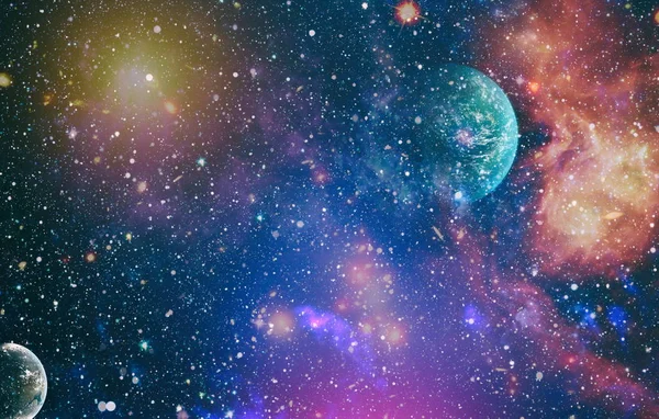 Nagyfelbontású csillag területén, színes éjszakai égbolt térben. Köd és a galaxisok az űrben. Csillagászati koncepció háttér. Elemeit a kép által szolgáltatott NASA — Stock Fotó
