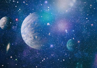 Kaotik uzay arka plan. Nasa tarafından döşenmiş bu görüntü unsurları.