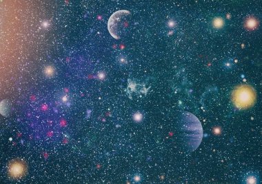 Kaotik uzay arka plan. Nasa tarafından döşenmiş bu görüntü unsurları.