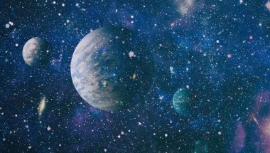 Kaotik uzay arka plan. Nasa tarafından döşenmiş bu görüntü unsurları.