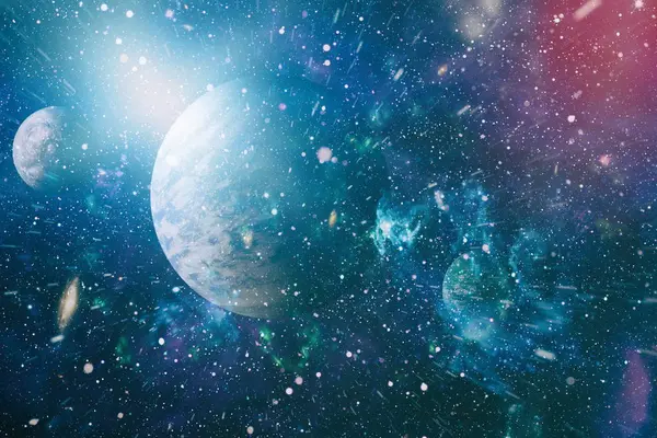 Chaotischer Weltraum Hintergrund Die Elemente Dieses Bildes Von Nasa — Stockfoto