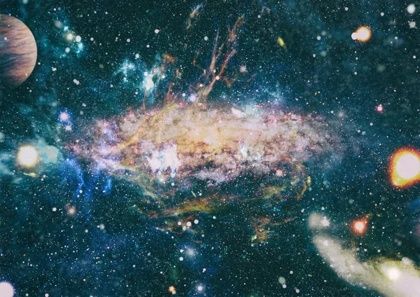 Chaotischer Weltraum Hintergrund Die Elemente Dieses Bildes Von Nasa — Stockfoto