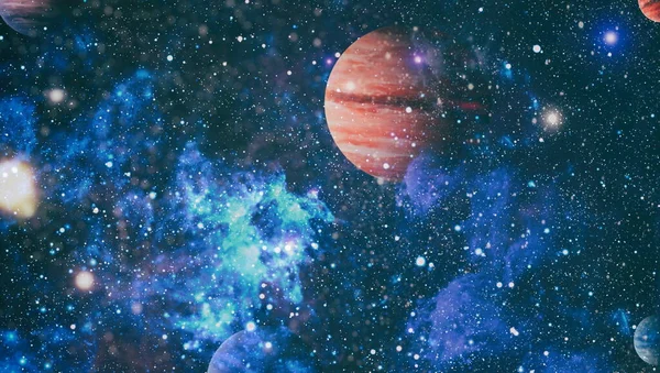 Абстрактная Яркая Красочная Вселенная Туманность Ночное Звездное Небо Радужных Цветах — стоковое фото