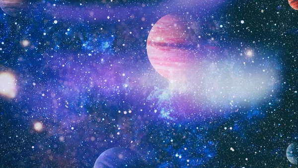 Universo Colorido Brillante Abstracto Nebulosa Noche Cielo Estrellado Colores Arco —  Fotos de Stock