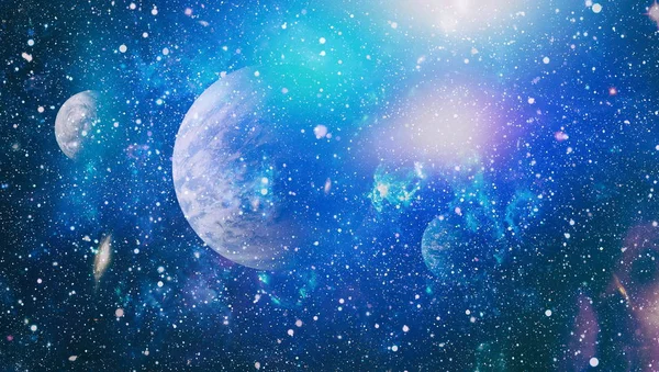 Astratto Luminoso Universo Colorato Nebulosa Notte Cielo Stellato Colori Arcobaleno — Foto Stock