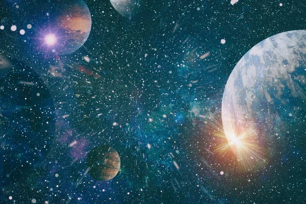 Absztrakt Világos Színes Univerzum Köd Éjszaka Csillagos Szivárvány Színeit Többszínű — Stock Fotó