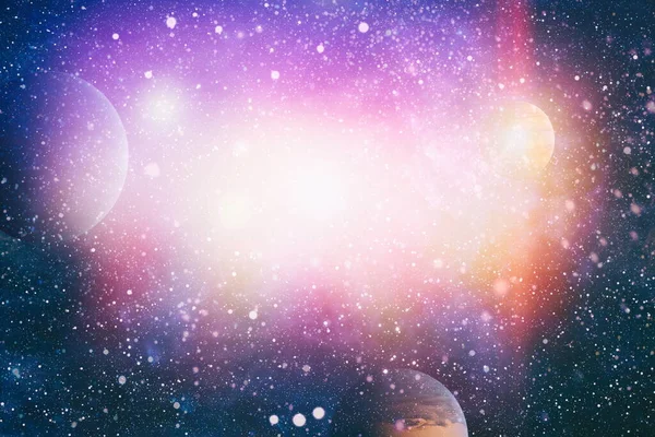 Astratto Luminoso Universo Colorato Nebulosa Notte Cielo Stellato Colori Arcobaleno — Foto Stock