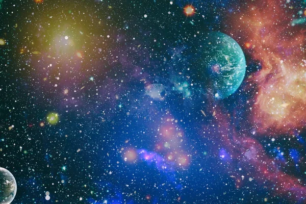 Tło Wszechświat Gromada Gwiazd Nebula Chmura Przestrzeni Streszczenie Galaxy Astronomicznych — Zdjęcie stockowe