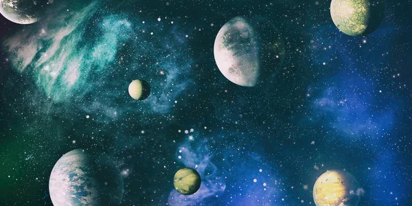Bakgrund Universum Stjärnhop Och Nebula Ett Moln Rymden Abstrakta Astronomiska — Stockfoto