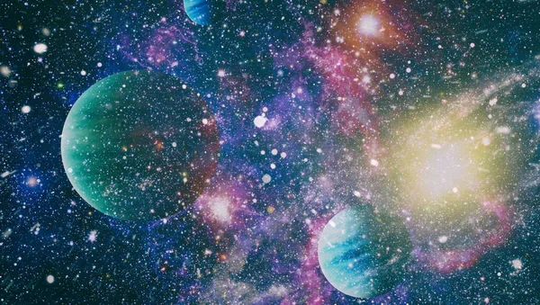 宇宙の背景 星団と星雲 スペースの雲 抽象的な天文学的な銀河 Nasa から提供されたこのイメージの要素 — ストック写真