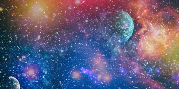 Fondo Del Universo Cluster Estelar Nebulosa Una Nube Espacio Galaxia —  Fotos de Stock