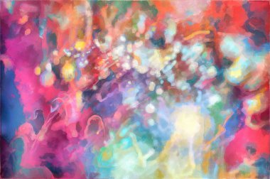 Grunge soyut arka plan, renkli el yapımı sanat. Yoğun bir arka plan. Arkaplan tabakası. Mürekkep soyutlaması.