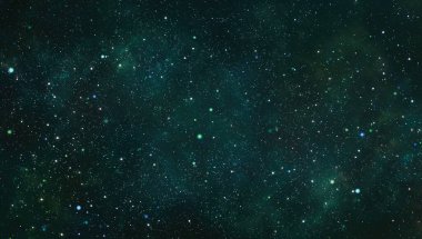 Nebula ve yıldızlarla dolu bir arka plan. Gece Gökyüzü ve Samanyolu