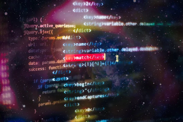 Software Developer Programming Code Abstract Computer Script Code — Stock Photo, Image