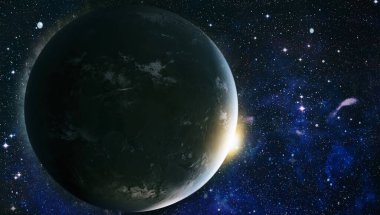 Dış uzay nebulasındaki galaksi ve evrendeki açık yıldız kümesi. Bu görüntünün elementleri Nasa tarafından döşenmiştir.