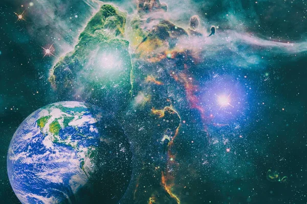 Farbennebel Und Offener Sternhaufen Universum Elemente Dieses Bildes Von Der — Stockfoto