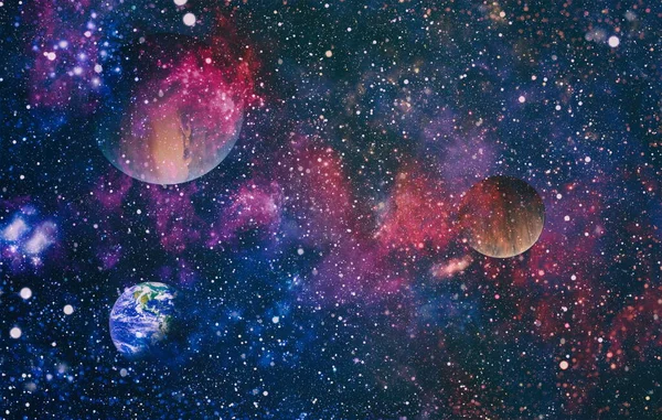 Пространство Галактики Атмосфера Звездами Тёмном Фоне Элементы Этого Изображения Предоставлены — стоковое фото