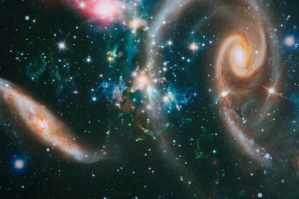 Sterne Und Galaxien Weltraum Zeigen Die Schönheit Der Erforschung Des — Stockfoto
