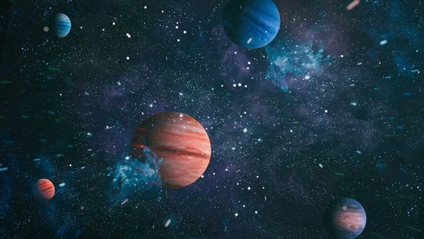 Sci Fantázia Nagy Felbontású Ideális Tapéta Álomvilág Galaxis Kép Elemeit — Stock Fotó