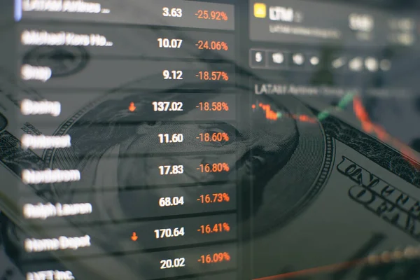 Chute Des Échanges Coronavirus Analyse Des Données Sur Forex Les — Photo