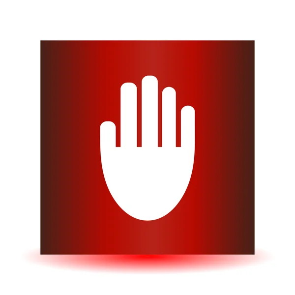 Icona della mano. Illustrazione vettoriale. — Vettoriale Stock