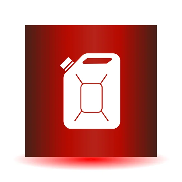 Fuel Can icono vectorial. Aceite de bidón. icono de vector — Vector de stock