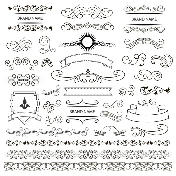 Set of vector graphic elements for design — Stock Vector