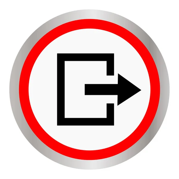 Exit-ikonen. Vektor — Stock vektor