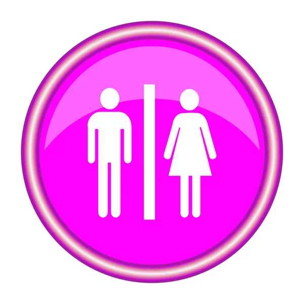 Erkekler ve kadınlar tuvalet tabelası — Stok Vektör