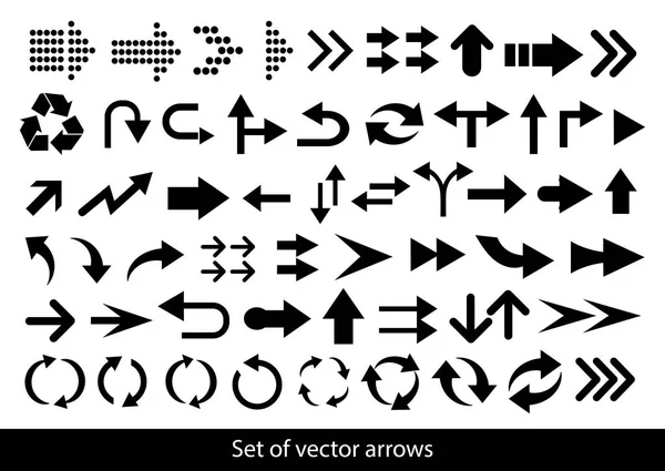 Vektör siyah ok beyaz bir arka plan ayarla..