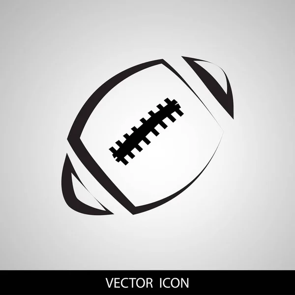 Vector negro Iconos de fútbol sobre fondo blanco — Vector de stock