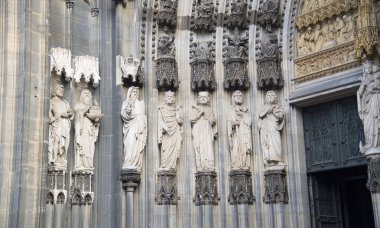 Köln Katedrali. Dünya Mirası - Köln 'de bir Roma Katolik Gotik katedrali.