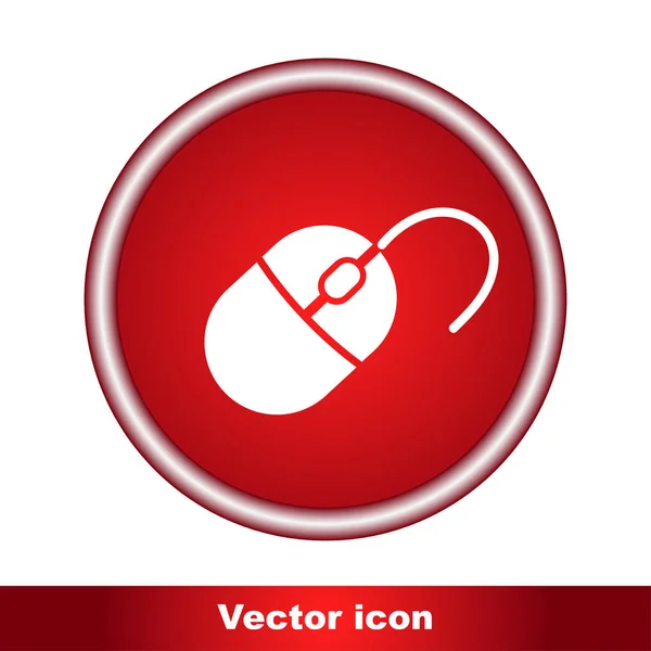 Ikona myši počítače, vektorová ilustrace. — Stockový vektor