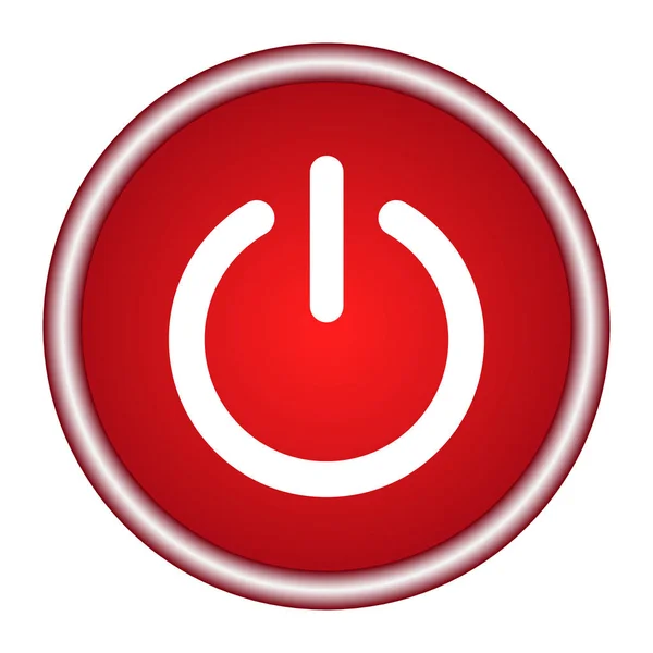 Interruptor de encendido / apagado - icono de vector — Vector de stock