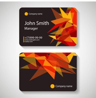 kartvizit şablonu vektör çizim,