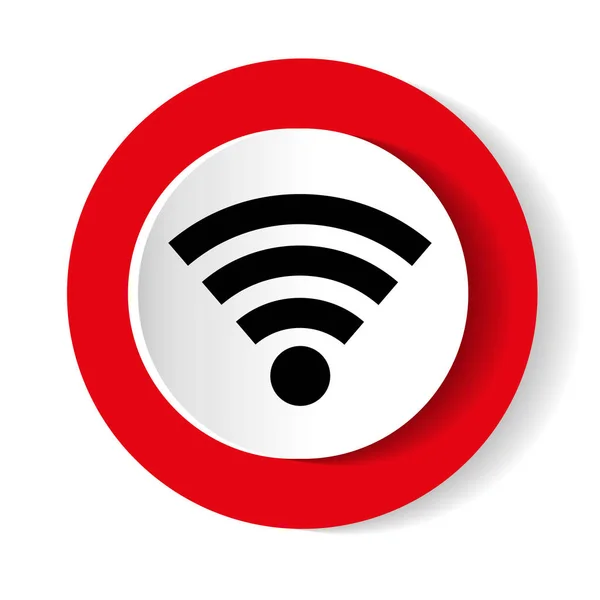 Wireless Icon. Vector icon — Stock Vector