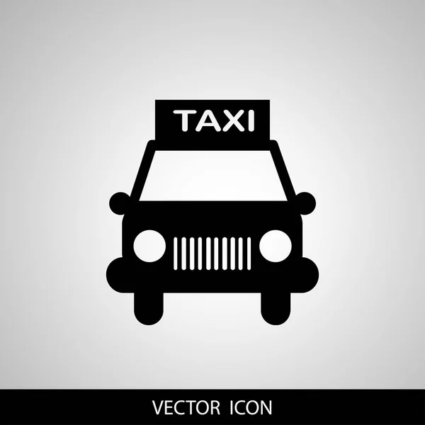Icono del taxi. ilustración vectorial. — Vector de stock