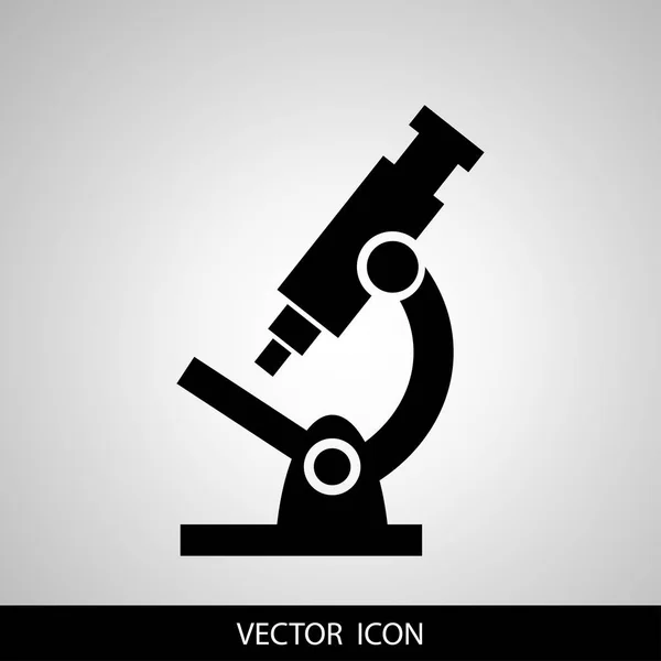 Значок микроскопа. изолированный символ знака. Векторная иллюстрация . — стоковый вектор