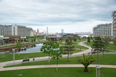 Adler, Rusya - 18 Mayıs 2017 Hotel Sochi Park. Adler, Krasnodar bölgesi, Rusya Federasyonu